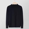 2024 Autumn/Winter Men's Youth Half Turtleneck Knitted Sweater - Casual Mid-Neck Top