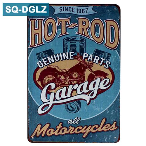 [SQ-DGLZ] Горячая MUSCLE CAR GARAGE Металлическая вывеска Магазин Настенный декор Оловянная вывеска Винтажные металлические вывески Домашний декор Живопись Таблички Художественный постер