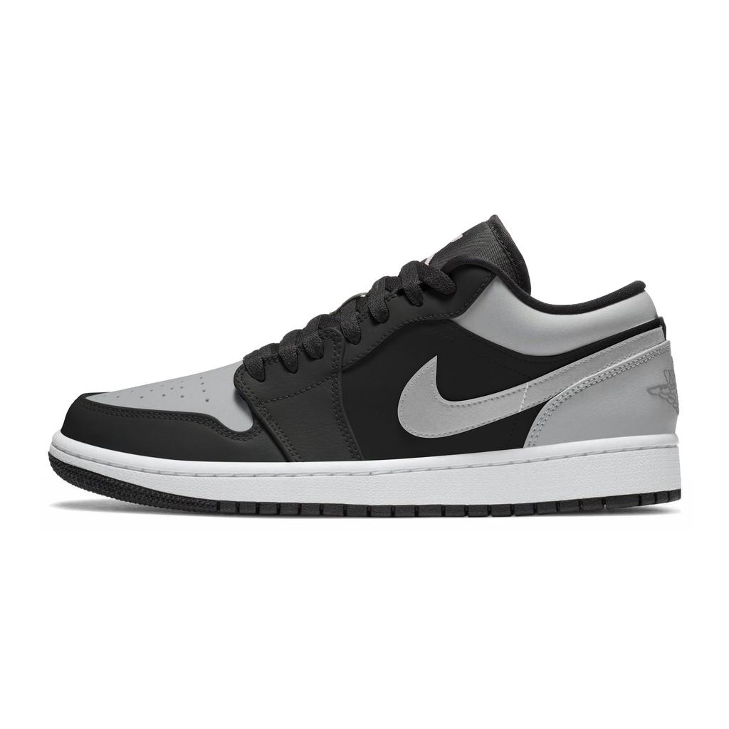 Jordan Air Jordan 1 Low top Skateboard Shoes Unisex Black Gray 553558-132(Team162-SBOX)