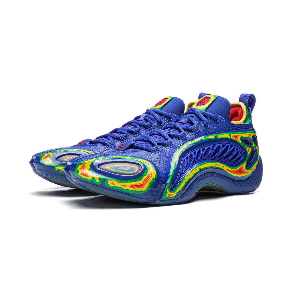 Li Ning Anti-5 Супернизкие Баскетбольные кроссовки Мужские кроссовки Ярко-синие ABFW009-5