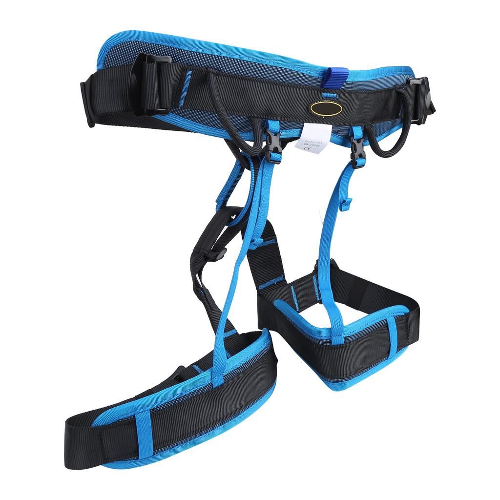 Страховочная обвязка для скалолазания и высотных работ, полуобвязка, защита от падения, для использования на открытом воздухе, пояс для спуска(л черный)