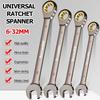 1Pcs Hardware Hand Tool Ratchet Wrench With Multiple Size Plum Spanner Two-way Quick Wrench