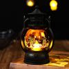 Износостойкий ретро-фонарь из тыквы на Хэллоуин, страшная креативная маленькая масляная лампа, портативная прочная лампа-призрак, домашний декор