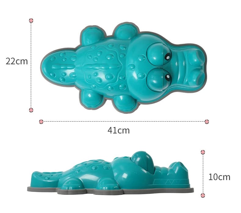 sensory path river stones Crocodile - turquoise