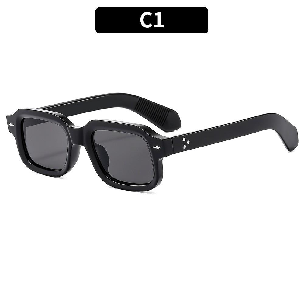 Трендовые ретро квадратные солнцезащитные очки «Стрелка» - Унисекс серые