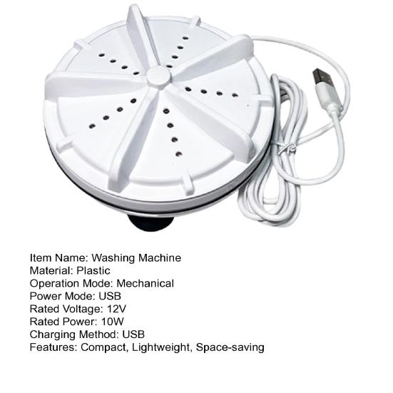 Автоматическая Турбо Мини Стиральная Машина с Питанием от USB Портативная Стиральная Машина для Детской Одежды Нижнего Белья Носков Компактная Стиральная Машина для Общежития