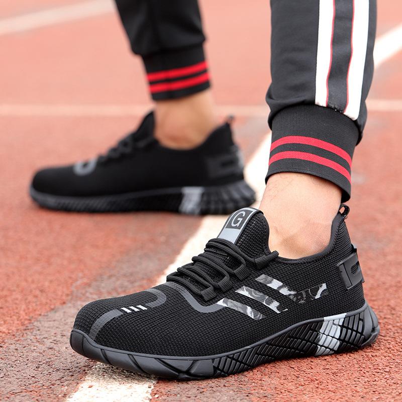 Модная весенне-осенняя дышащая рабочая обувь для защиты труда Стальной носок против ударов и проколов Модная рабочая защитная обувь H687