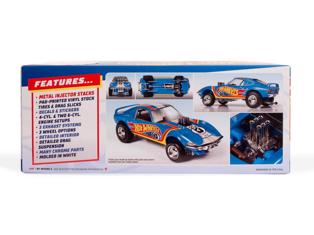 Пластиковая модель AMT Buick Opel GT Hot Wheels AMT1303, цвет литья 1/25