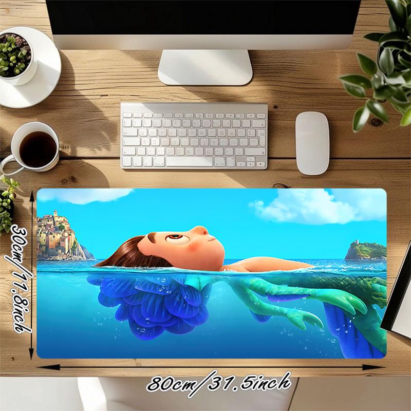 1Pc Underwater Adventure Gaming Mouse Pad Keyboard Desk Mat Non-slip Rubber Lock Edge Waterproof Computer Mousepad for Office Home Decor S159