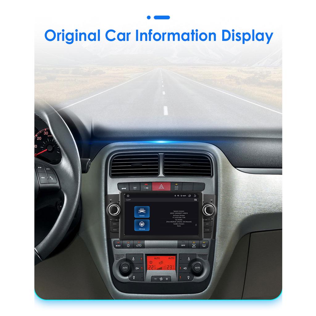 Hizpo Интеллектуальное 2din RDS FM Android Авторадио 7862 для Fiat Grande Punto Linea Автомагнитола Мультимедийный Видеоплеер GPS Навигация Головное Устройство Carplay 4G WIFI