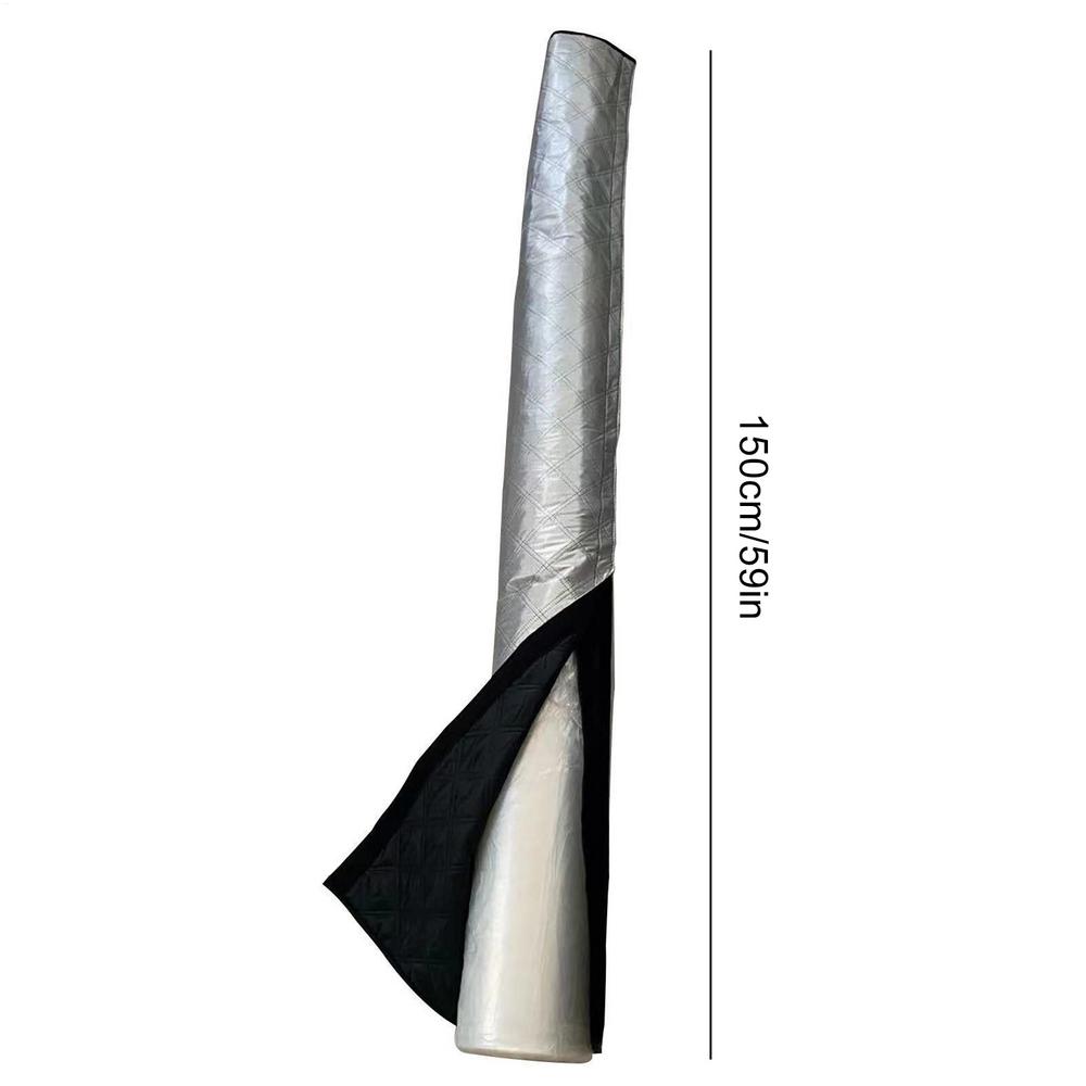 Air Conditioner Hose Cover Wrap Duct Vent Cover Sleeve Waterproof 5.9Inch Ling Insulated Sleeve for Protection Longevity Tube