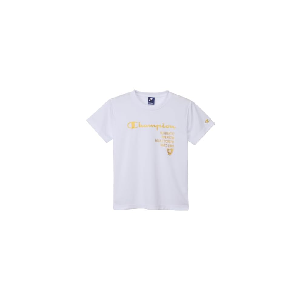 Champion Kids Short-Sleeve Crew Neck UV Protection Quick-Drying Script Logo Print T-Shirt and