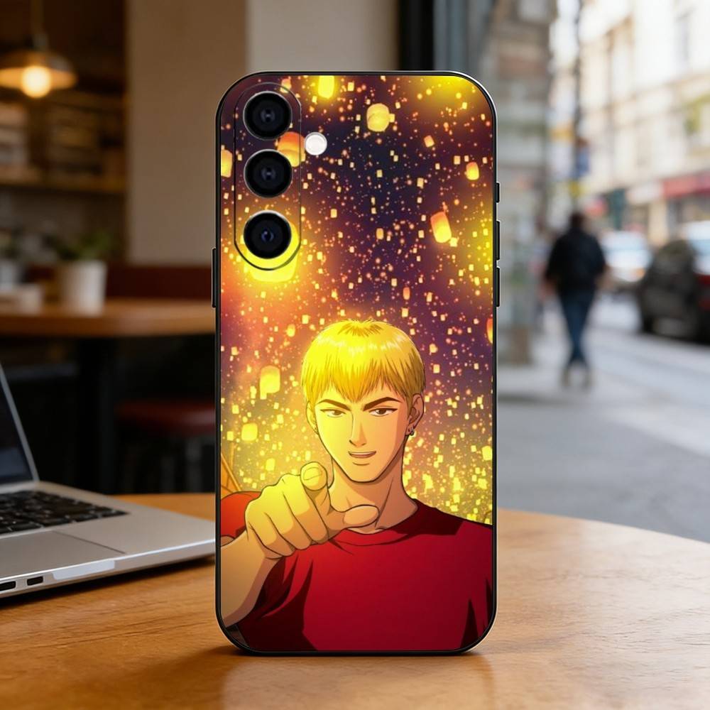 GTO-Onizuka T-Teacher Silicone Phone Case For Samsung Galaxy A73,A72,A71,A70,A53,A52,A51,Soft Silicone Black Cover
