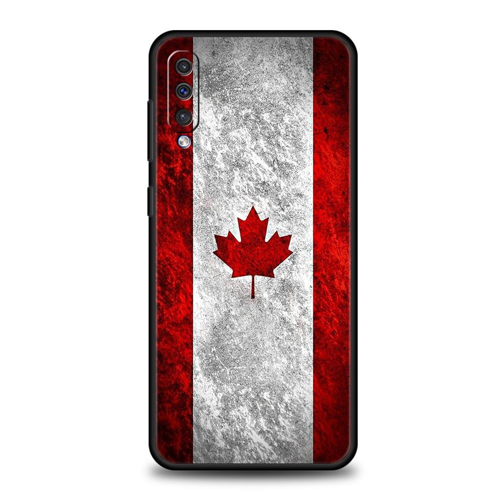Кленовый лист Канадский флаг любовь Футбол Чехол для телефона для Samsung A12 A32 A50 A70 A20E A20S A10 A10S A22 A30 A40 A42 A52 5G A02S A04s Чехол