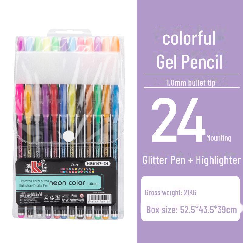 Эксклюзивный набор канцелярских товаров: Флэш-ручка, металлическая ручка, контурная ручка, ручка для справочника, нейтральная ручка, акварельная ручка, маркер