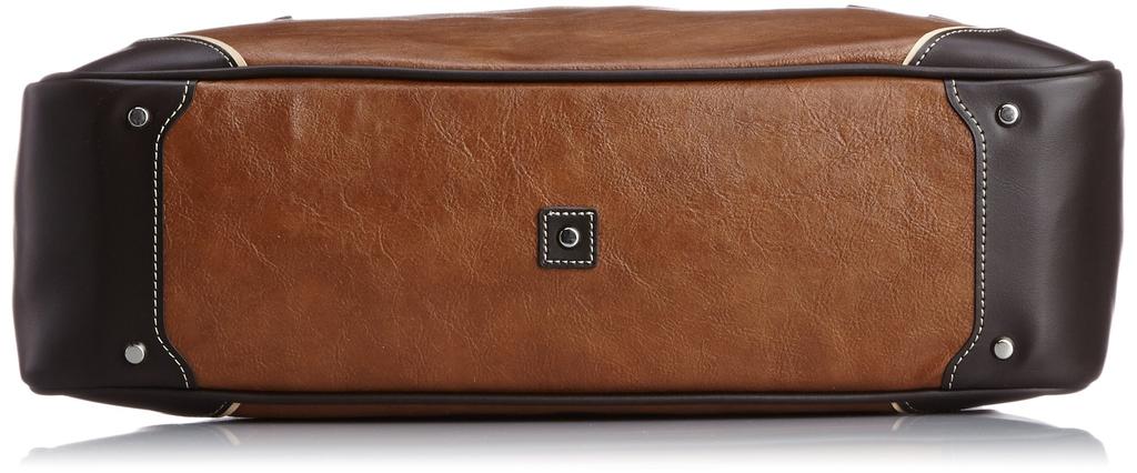 ПИД. Двусторонняя деловая сумка с плечевым ремнем и пропуском, ONESTO PIC104, верблюжий