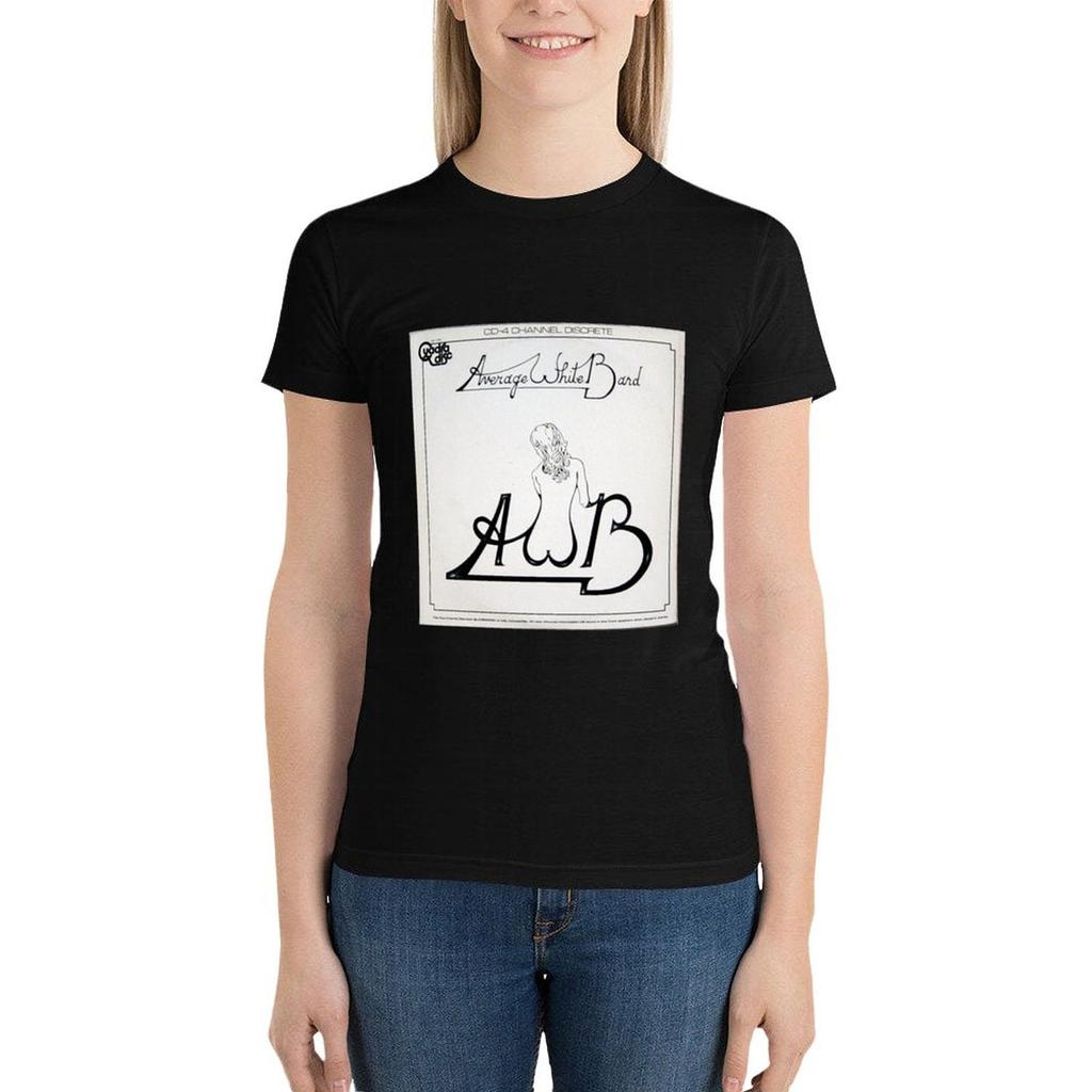 Awb, средняя белая полоса, фанк, соул, футболка 70-х годов Эстетическая одежда Эстетическая одежда Футболка в стиле вестерн платье для женщин