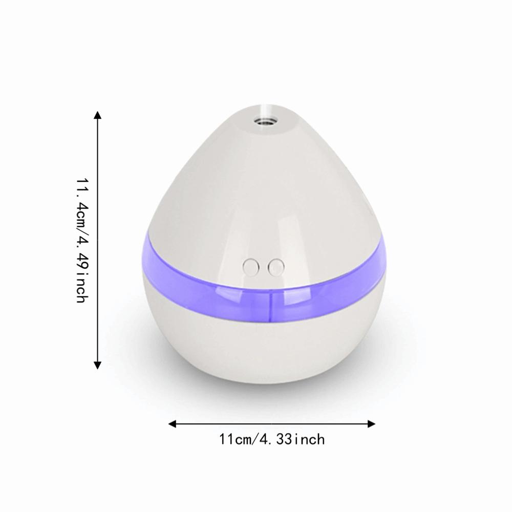 White Essential Oil Diffuser Plastic Cold Mist Maker Quiet Air Humidifier Room Use