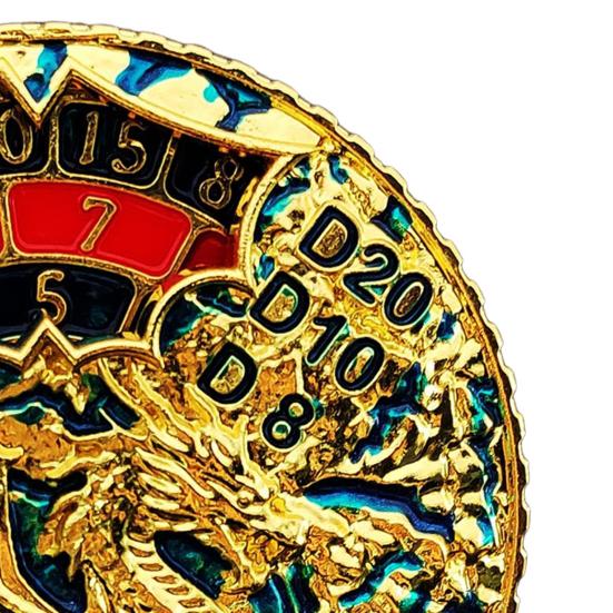 7-в-1 Винтажный Дракон Рулетка Кости Fidget Spinner Прочная цинковый сплав Вращающийся металл