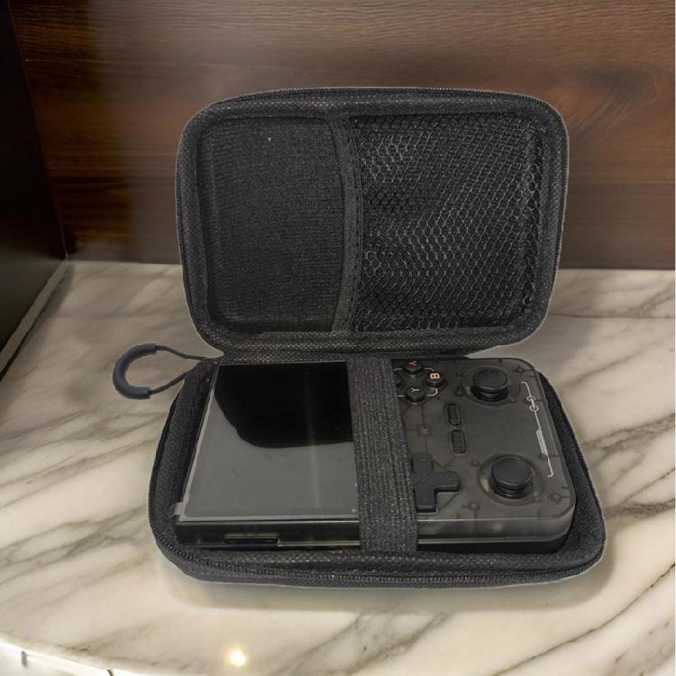 Чехол для портативной консоли R36S R35S K36, устойчивый к царапинам, сумка для переноски, противоударная сумка для хранения, жесткий чехол с сетчатым карманом