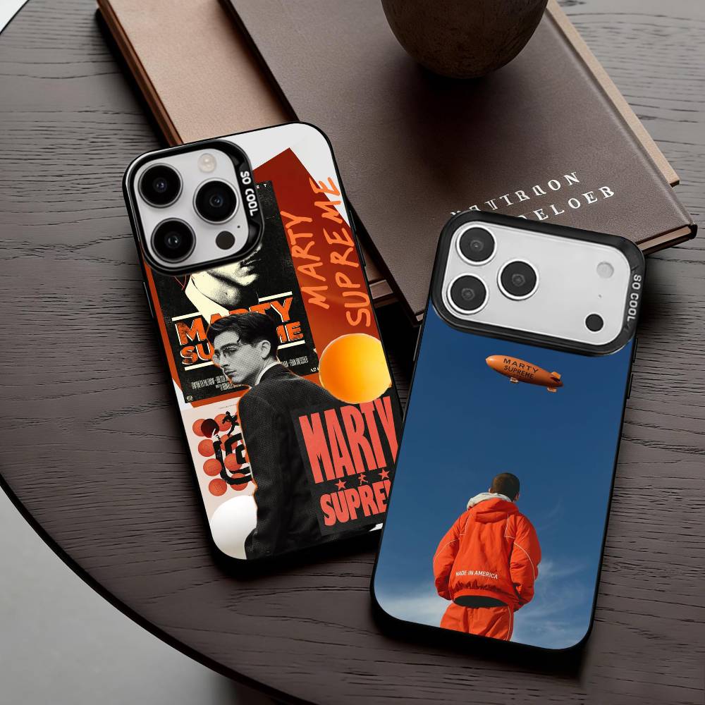 Спортивные Фильмы M-Marty-Y S-Supreme-E Чехол для Телефона Для iPhone17,16,15,14,13,12,11 Plus,Pro Max Конфетный Посеребренный Внутренний Чехол