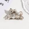 Acetate Retro Shark Clip Cat Design High Ponytail Holders Elegant Hair Claw Clips  for Women Girls