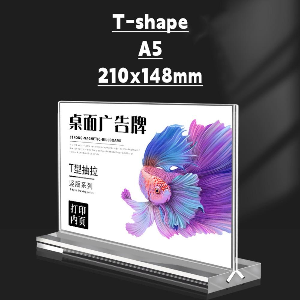 A4/A5/A6 Menu Stand Holder Double Side Clear Ad Frame High Quality Photo Holder  Hotel