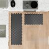 Wear-resistant Kitchen Rug Thickened Door Mat Comfortable Scalloped Embossed Kitchen Mat  Office