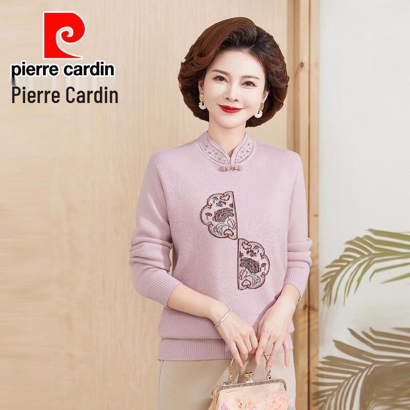 Pierre Cardin Женский вязаный свитер с вышивкой в китайском стиле на флисовой подкладке