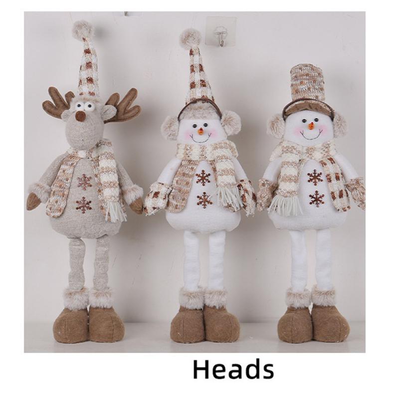 Рождественский снеговик телескопическая кукла новая вязаная кукла лось оконная сцена рождественское украшение Веселый рождественский подарок С Новым годом