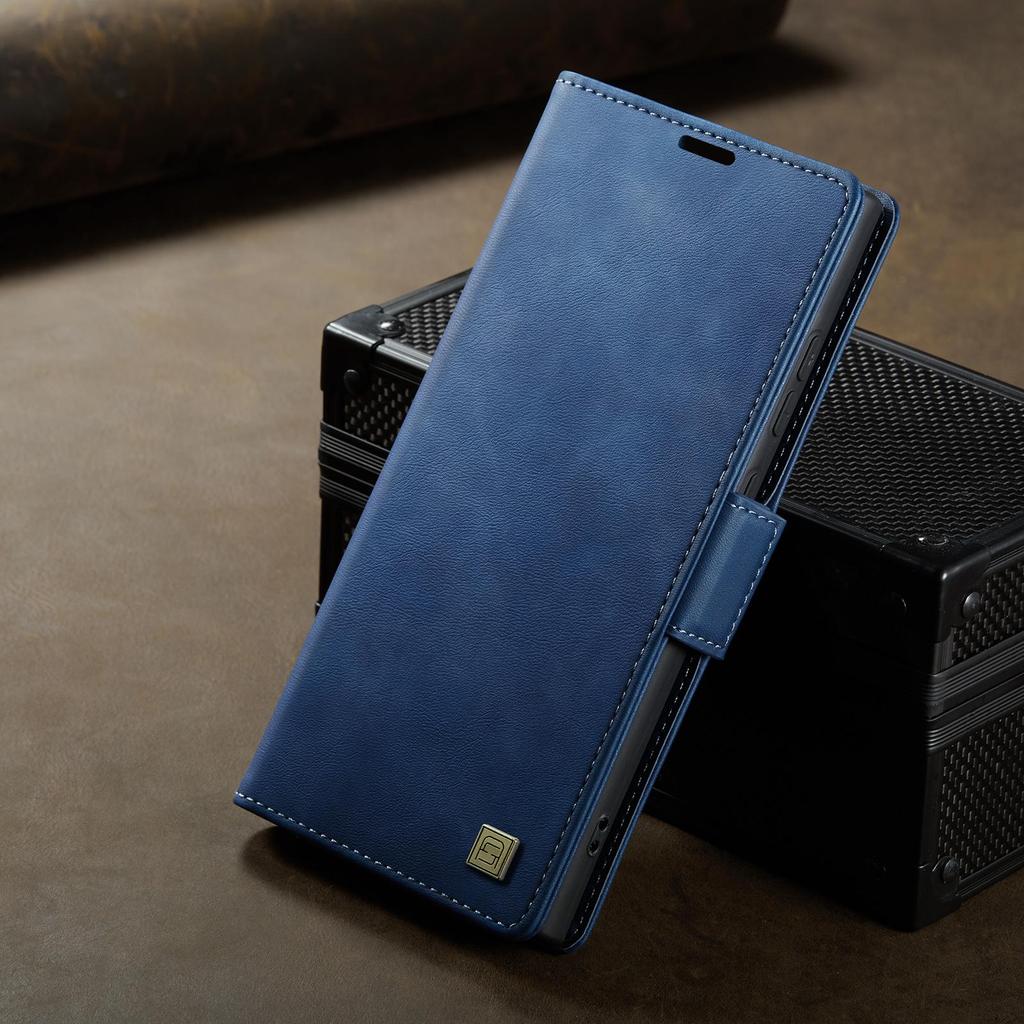 Роскошный Ретро Чехол-кошелек для телефона из коровьей кожи с подставкой-книжкой для iPhone 17 16 15 Pro Max Samsung S25 S24 Ultra Redmi Note 14 13 с магнитным слотом для карт и откидной крышкой