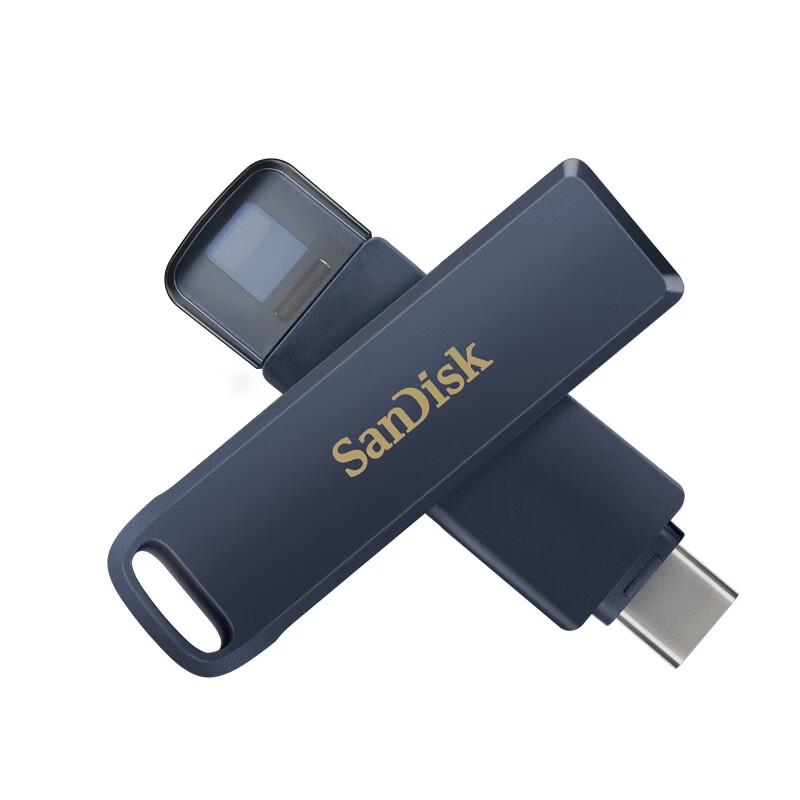 SanDisk Флеш-накопитель IXpand Luxe с двойным разъемом USB-C и Lightning