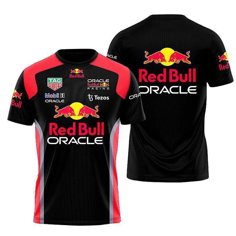 2026 Команда Red Bull Racing 3D-печать Футболка Мужская Летняя С коротким рукавом Формула 1 Автоспорт Спортивная футболка Повседневный Уличный стиль Топ