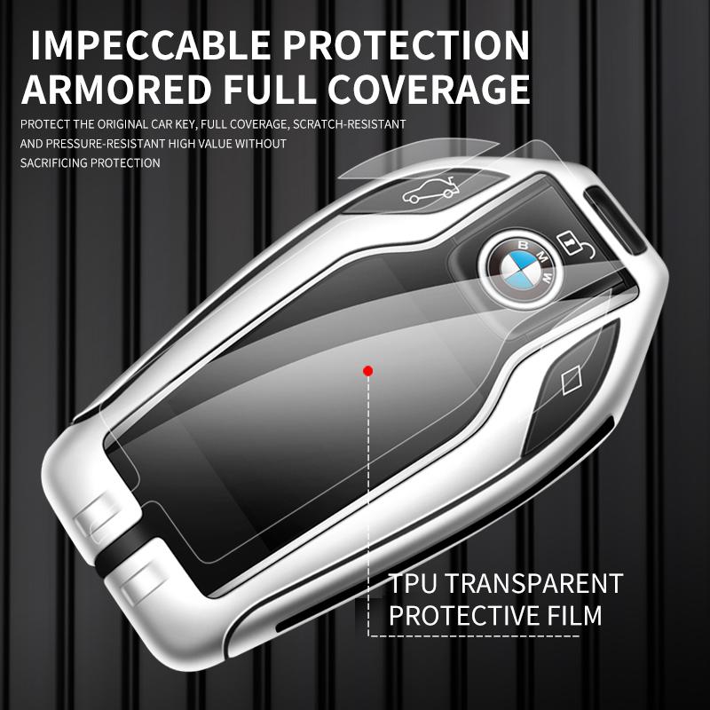 Zinc Alloy Car LED Display Key Case Cover Keychain For BMW G30 G12 G11 G32 G31 5 7 Series I8 I12 I15 G01 X3 X4 G02 G05 X5 G07 X7 I111