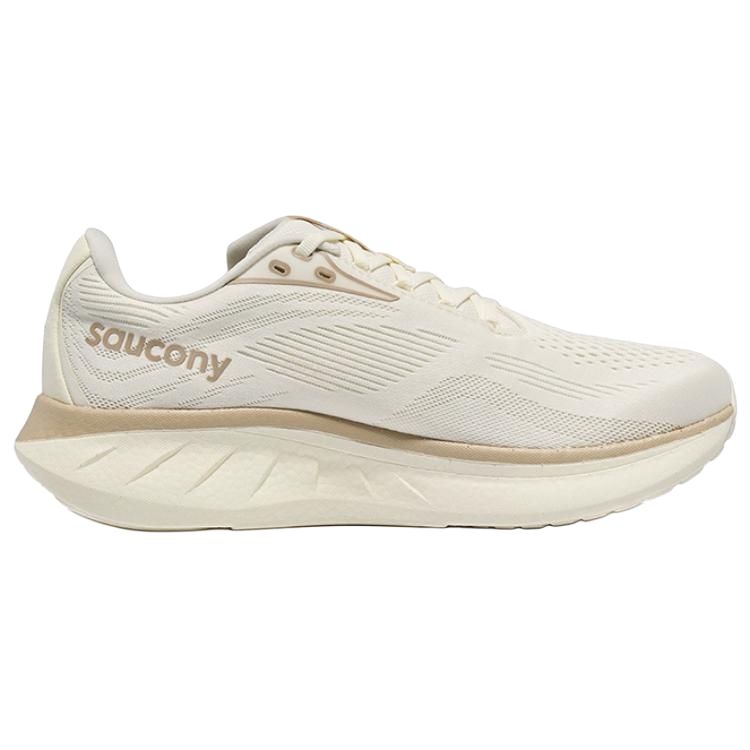 SAUCONY Ride 18 Удобная Универсальная Амортизация Дышащие Легкие Кроссовки с Низким Верхом для Бега Мужские кроссовки Бежевый S21000-600