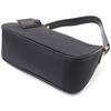 Bag with Two Removable Handles Made of Genuine Leather Vintage 22631 Black