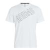 Мужская футболка Adidas COOL TRN с коротким рукавом, большой белый логотип, размер M, (ODS83) (KK7214)
