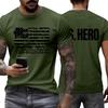 Men's Printed Short Sleeve T-Shirt Men's Loose Casual Short Sleeve Top