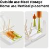 YOTIME Travel Bottle Brush, Travel Bottle Cleaner Kit with Foldable Bottle Drying Rack, for Visit Friends and Relations, Baby Travel Essentials, BPA