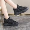 Autumn New Mesh Breathable Casual Women's Shoes Fashion Running Sneakers Thick Bottom Increased Casual Student Casual Shoes