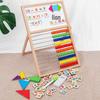 Magnetic Wooden Easel Blackboard for Kids - Folding Art & Writing Board