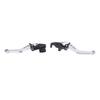 Pair of Motorcycle Short Brake Clutch Levers Adjustable Aluminium Alloy Replacement For Scrambler