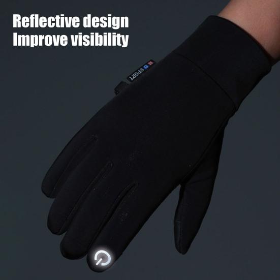 Зимние термоперчатки для мужчин и женщин, ветрозащитные, теплые флисовые перчатки для сенсорного экрана, для холодной погоды, езды на работу, катания на лыжах