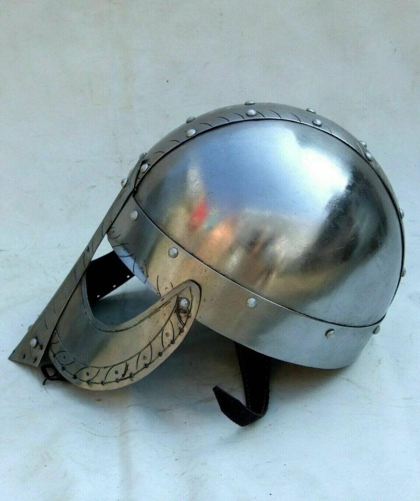 Средневековый норманнский шлем из стали 18 калибра, доспехи викингов