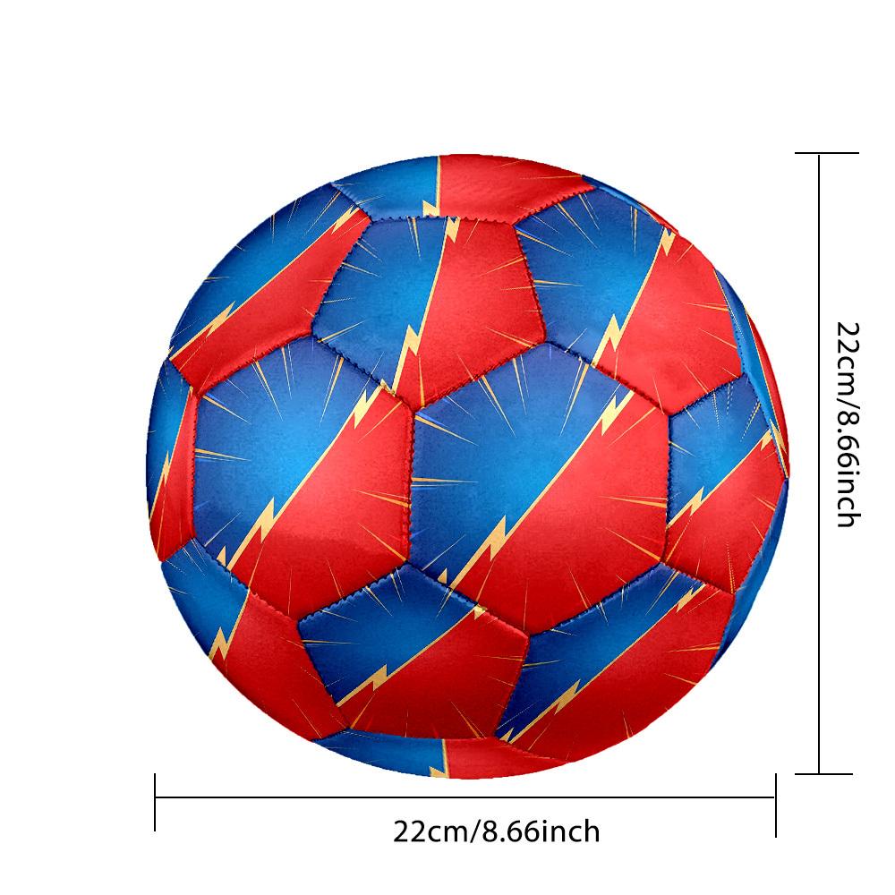 1pc Superhero Background Theme Soccer Ball Football, Size 5, Lightweight PVC, Durable Outdoor Training Soccer Ball, Gift m61490