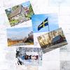 Шведская природа Открытка Пейзажи Nordic Travel Открытка Английская версия Фотография Красивое Украшение Картон