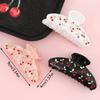 1 шт. Японская и корейская ацетатная заколка-шпилька с вишней, стразами, милым темпераментом, ретро, легкой роскошью, заколка-краб для волос, украшение для волос