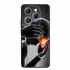 Чехол для телефона Tecno Pova 6 Neo Pro Цветок Ударопрочный Черный Силикон Мягкая Задняя Крышка Для Tecno Pova 5 Pro Neo 3 Чехол Neo3 Coque