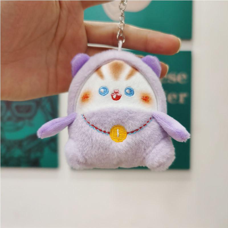 Adorable Cat Keychain Plush Doll Soft Fabric Toy Wholesale Perfect Gift