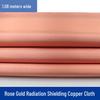 Gold Copper RFID Shielding Fabric: Conductive, Anti-Radiation, Antibacterial, Anti-Static, Electromagnetic Signal Blocker.